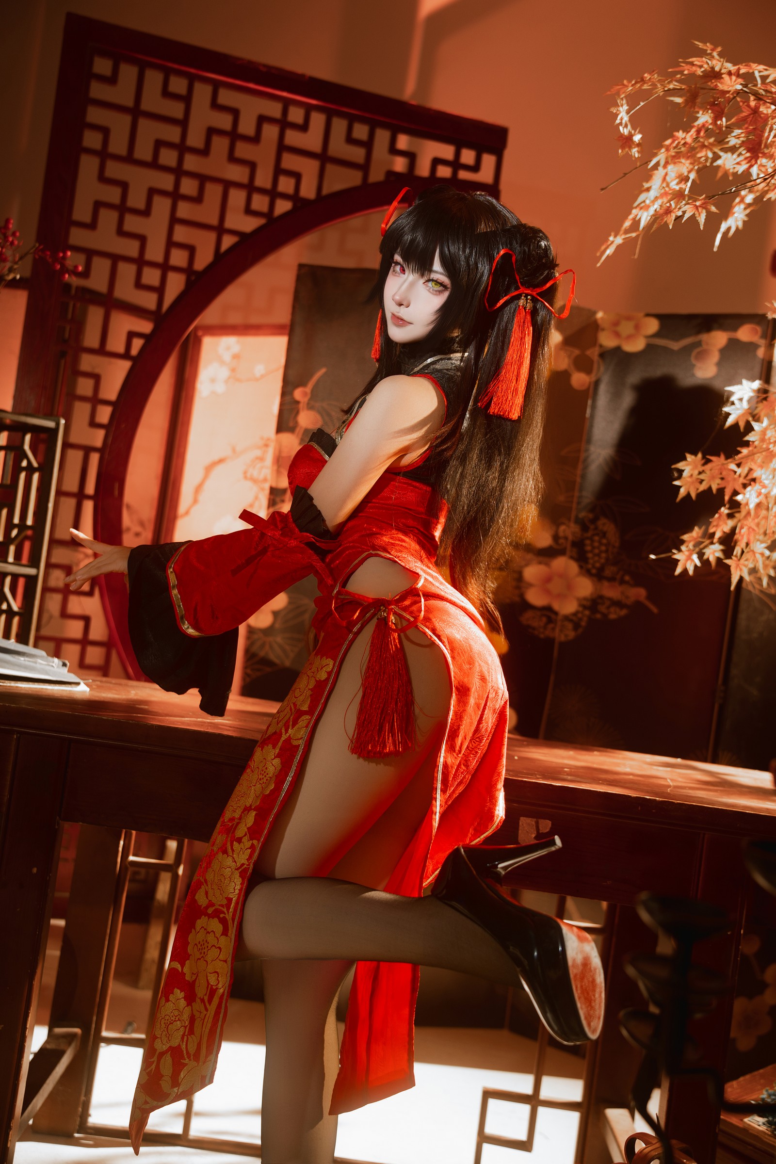 Seya-狮砸 – 25年01月限定 狂三旗袍 Cos 高清写真 1（12P-142.2MB）插图8