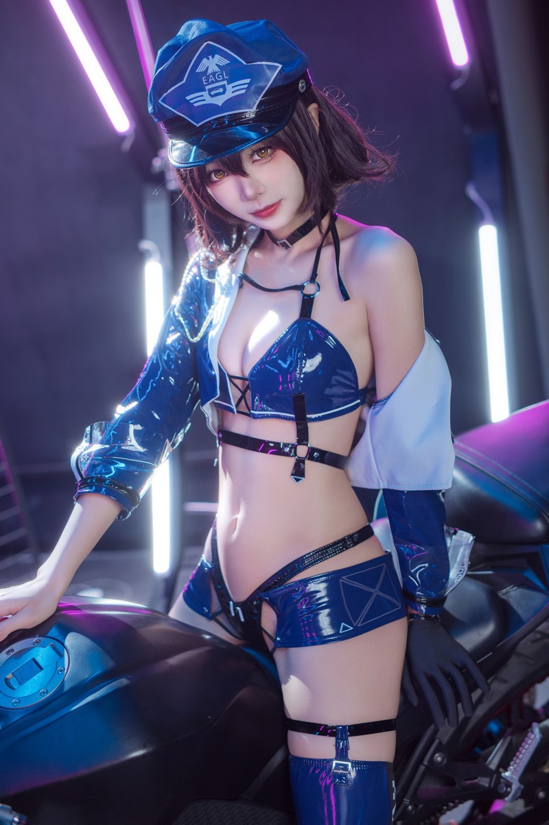 艾西Aiwest 碧蓝航线巴尔的摩&信浓赛车女郎Cosplay写真图集 双人高清图集 47P (200.7M)插图1