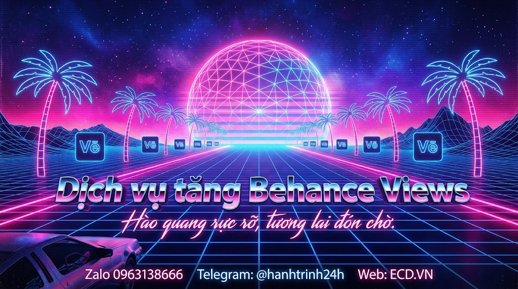 dịch vụ tăng behance views vip project behance
