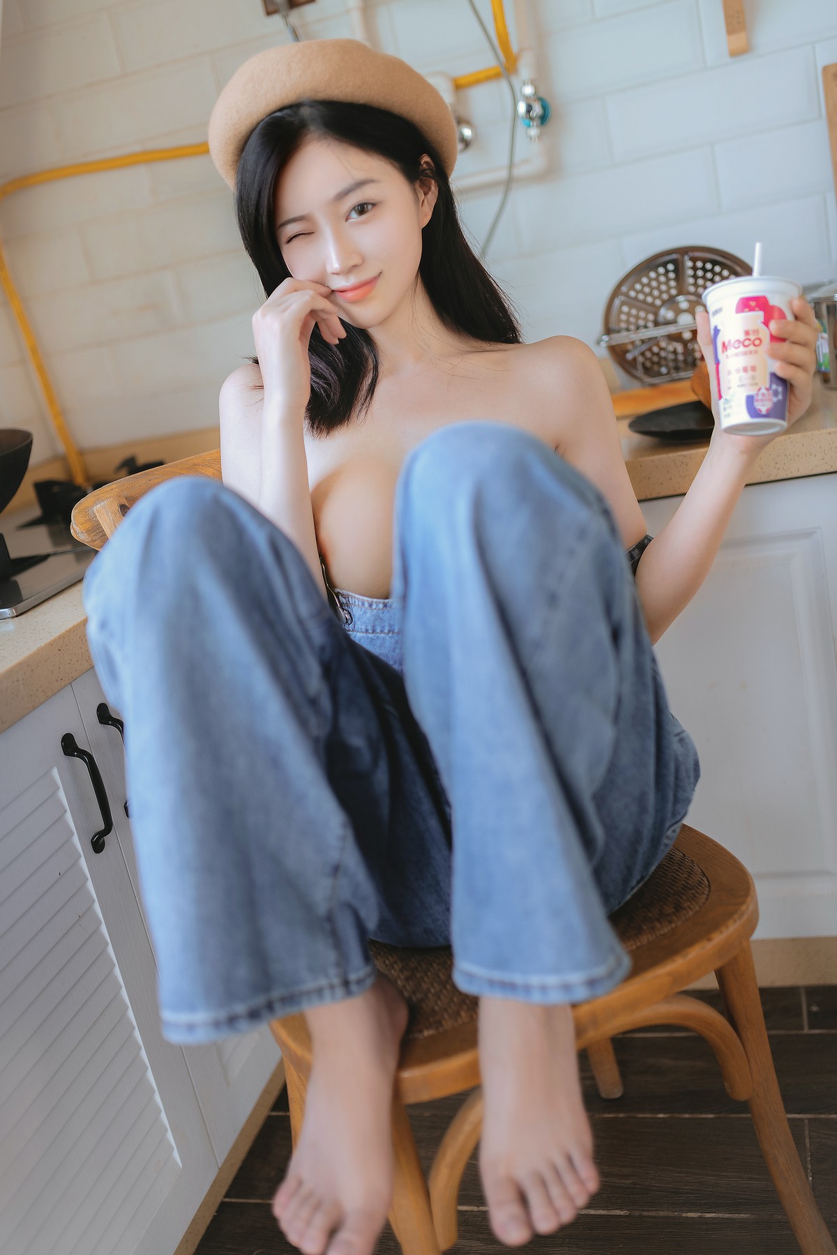 年年nnian 背带裤少女日常写真 清新可爱风图集插图7
