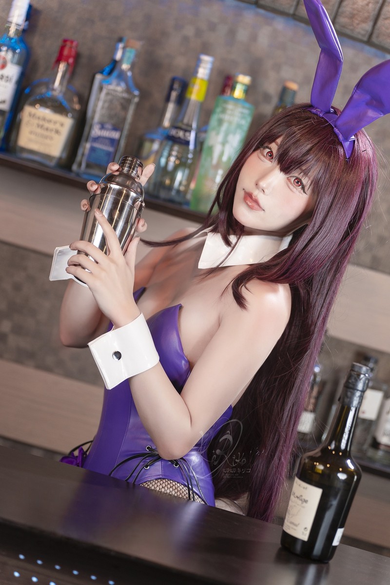 切切Celia 斯卡哈兔女郎 Scathach Bunny Cosplay 高清写真 36P插图8