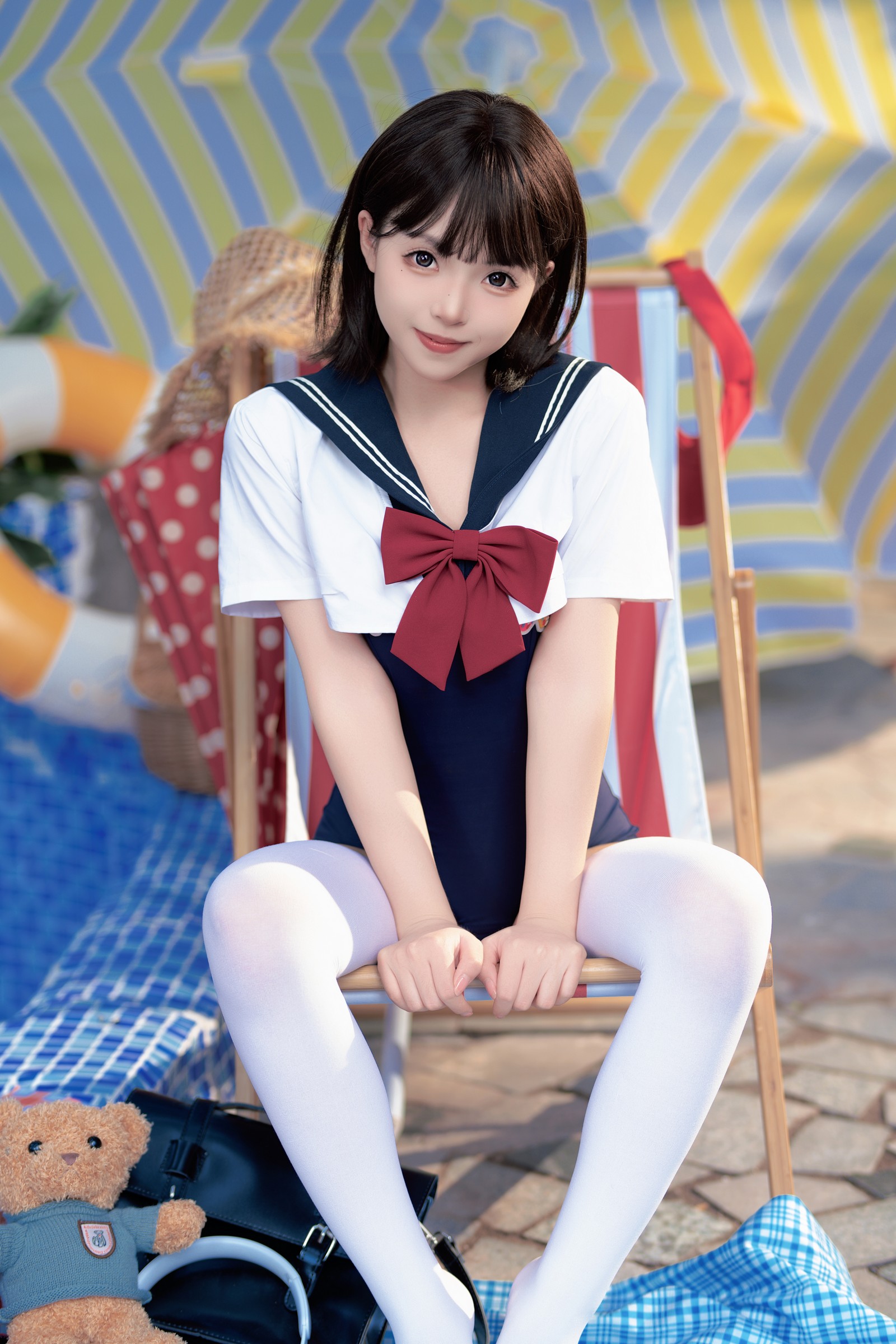 Bangni邦尼 – 反差 JK 泳装 Cosplay 写真集（97P-7V-841.3MB）插图4