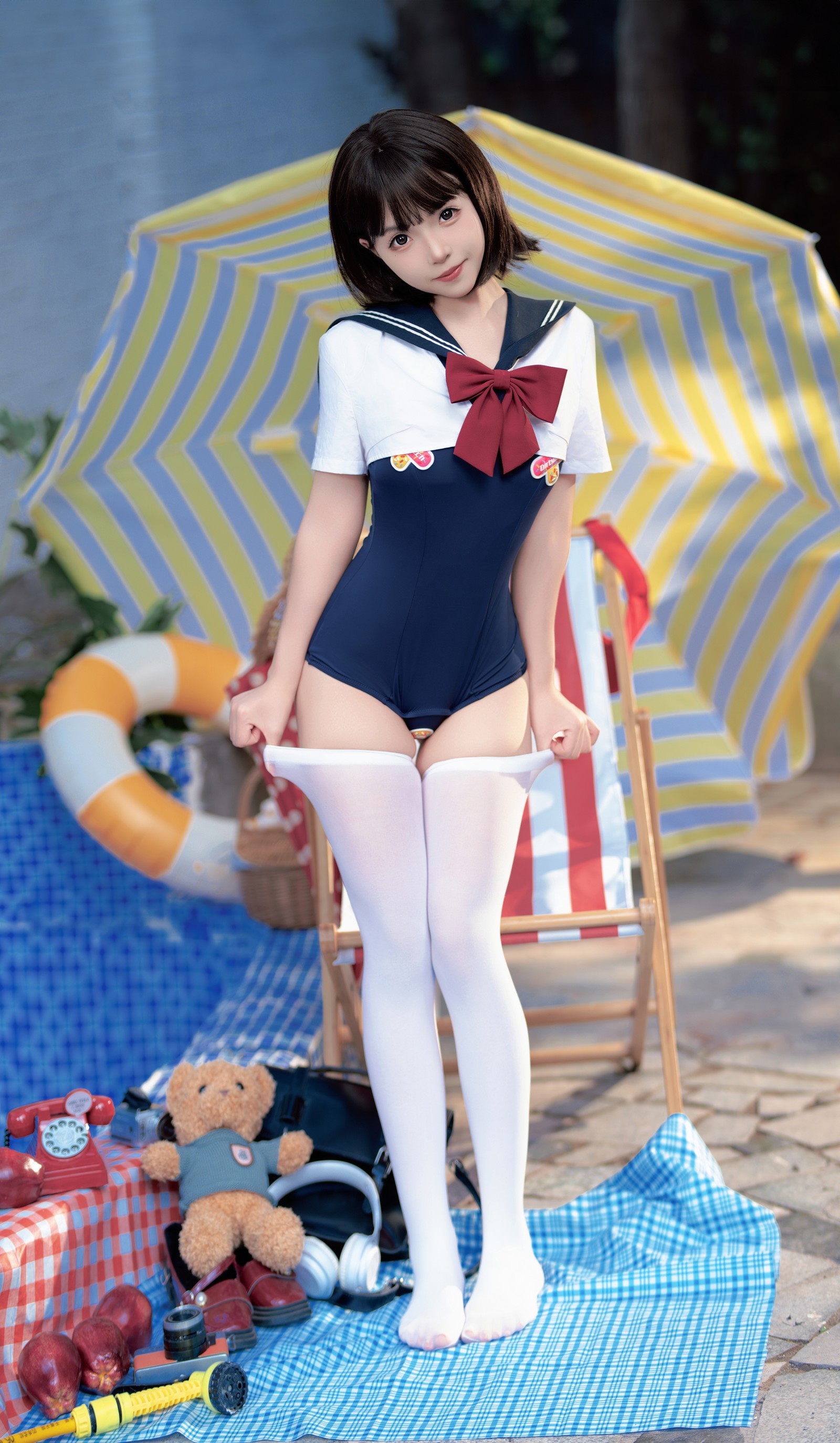 Bangni邦尼 – 反差 JK 泳装 Cosplay 写真集（97P-7V-841.3MB）插图1