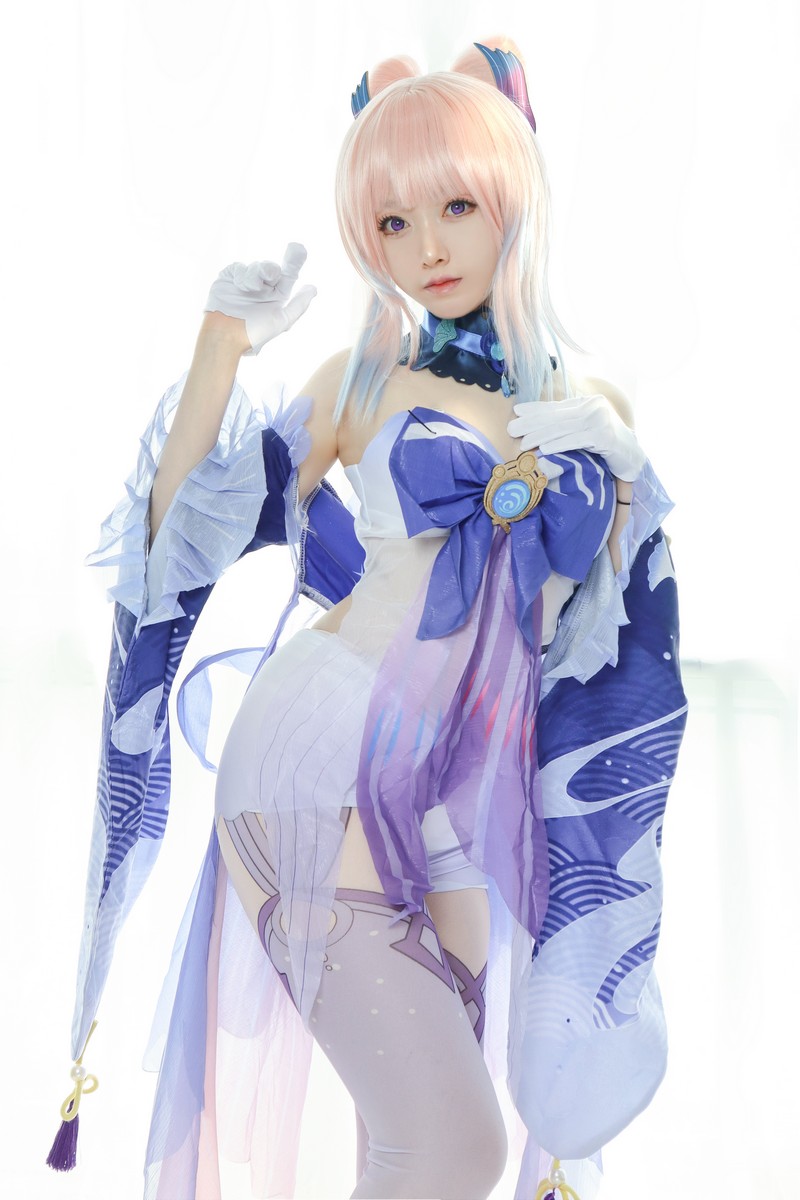 Asagiriai（愛ちゃん）珊瑚宫心海 Cosplay写真 原神角色高清图集 34P (406MB)插图