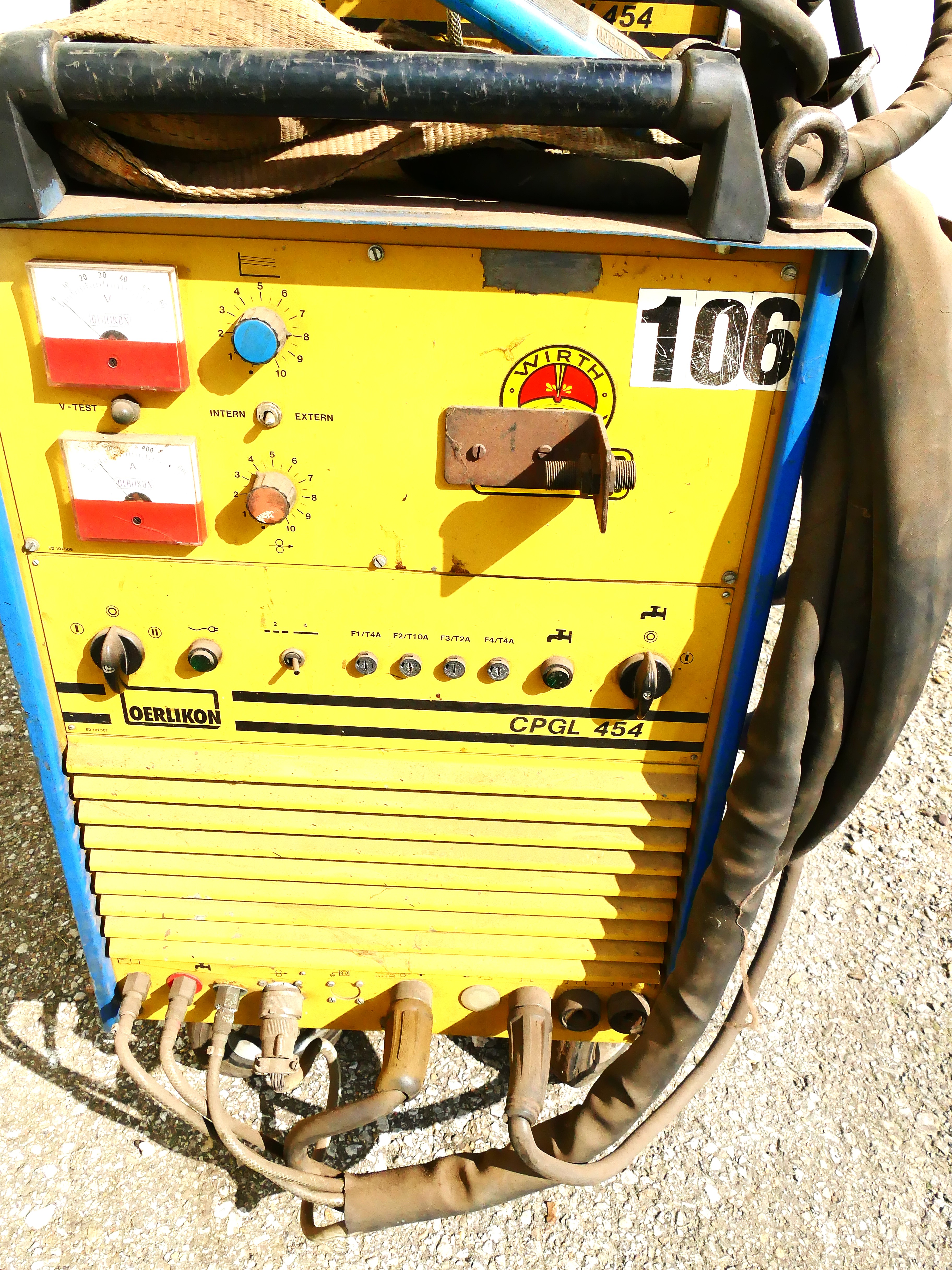 Oerlikon CPGL 454 Bedienfeld und Frontdetail