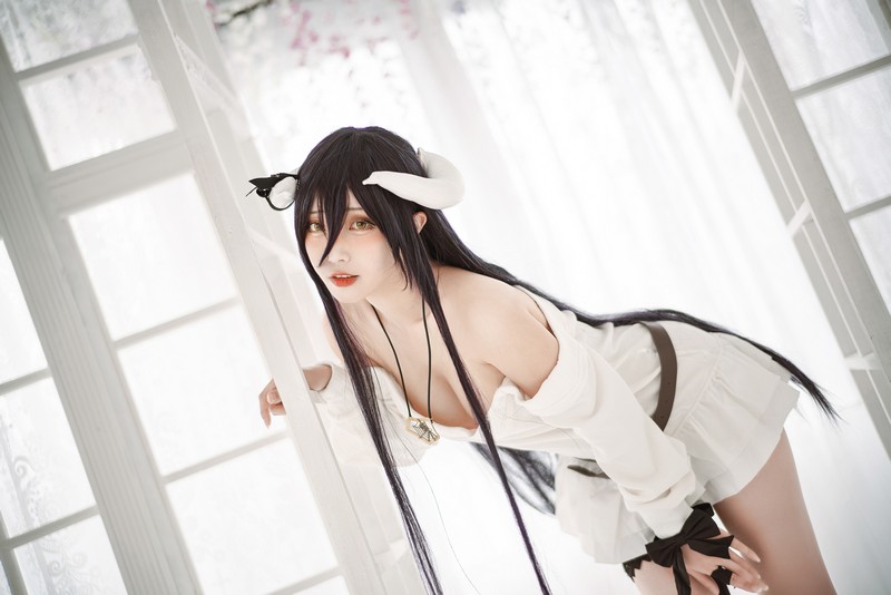 切切Celia 雅儿贝德 Albedo Cosplay Overlord 写真 39P插图2