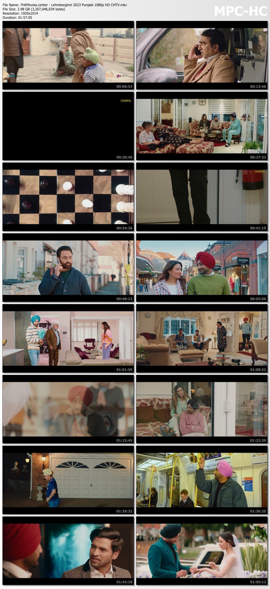 7 Hit Movies center Lehmberginni 2023 Punjabi 1080p HD CHTV mkv thumbs
