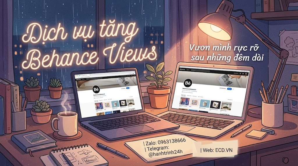 dịch vụ tăng behance views uy tín project behance