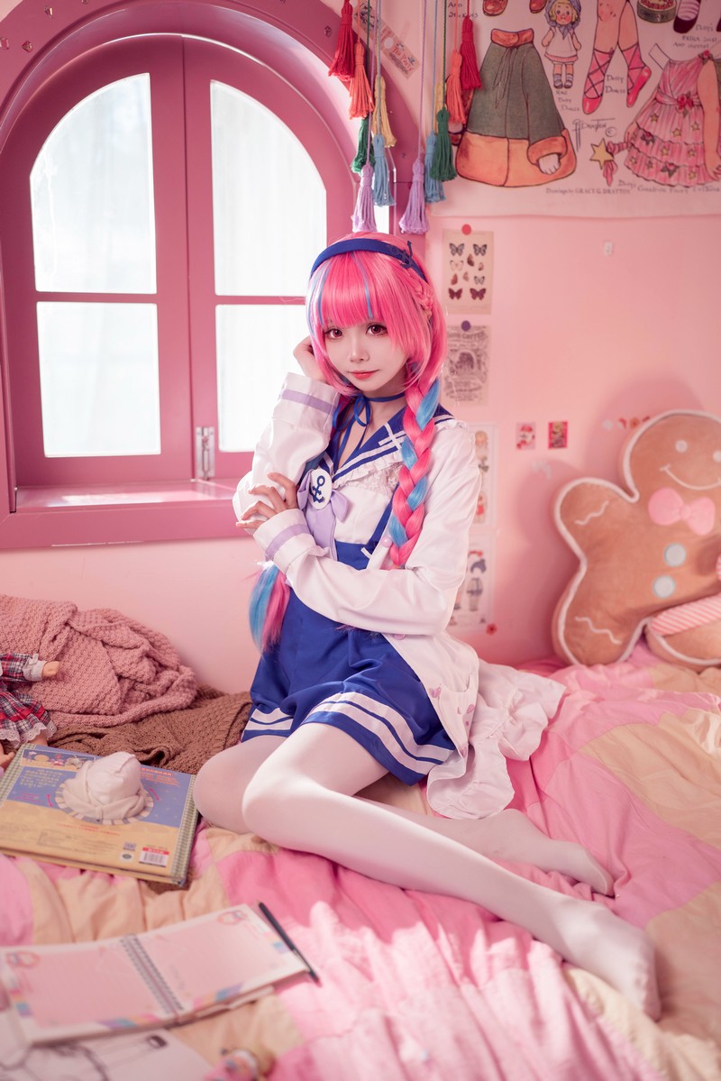 艾西Aiwest 湊阿库娅私服Cosplay写真图集 虚拟主播高清美图 55P (274.4M)插图4