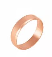 Современное золотое кольцо на свадьбу