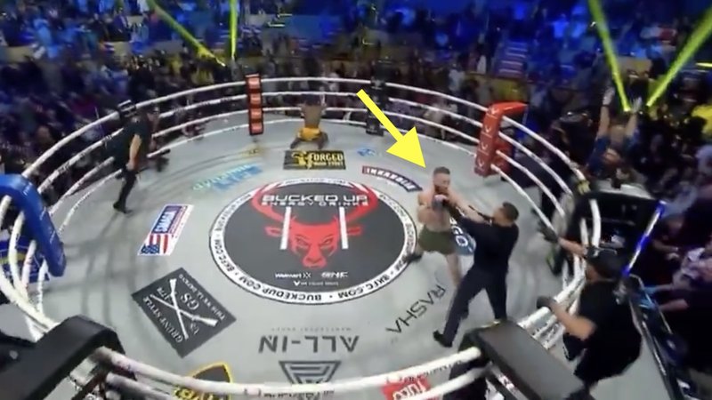 Зашеметен боец започна да налага рефера в BKFC