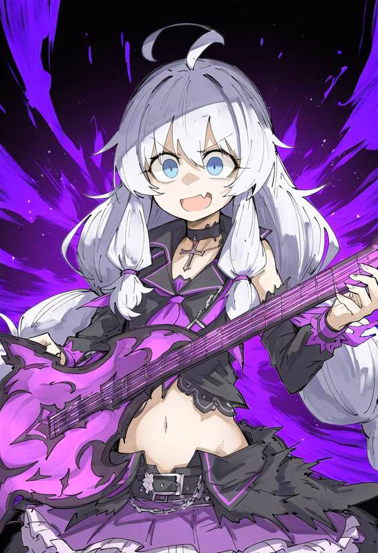 1girl, stella_unibell, soulworker, artist_kankan33333,  ahoge, black choker, sil s-3790463452