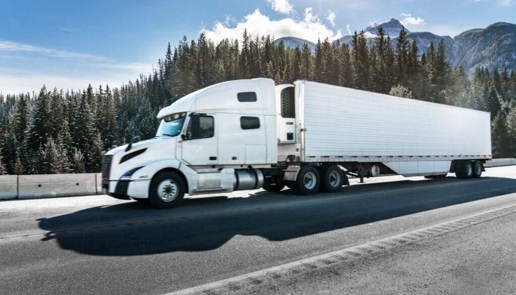 Semi truck representing rate negotiation and freight value