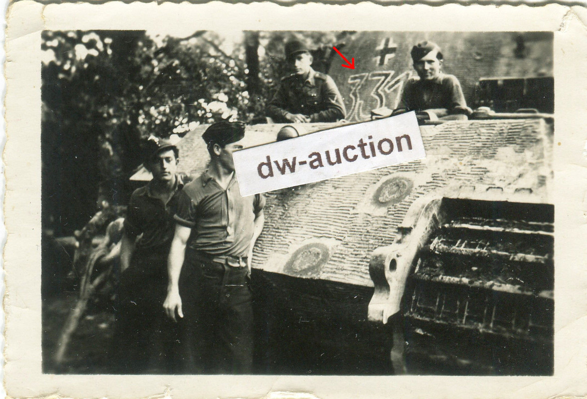 Panzer Königstiger Royal Tiger Jagdpanzer Nummer 331 nach Gefech