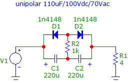 Unipolar capacitor
