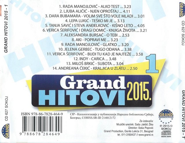 Grand Hitovi 1 - 2015 - (GRAND CD 627) Grand-Hitovi-1-2015-zadnja