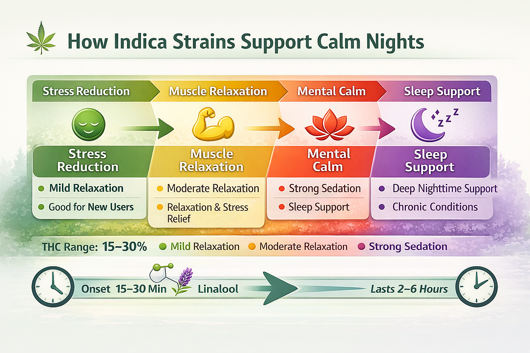 strongest indica strains for deep relaxation