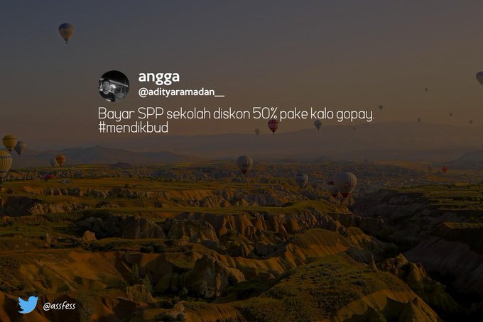 (Andai) bayar SPP pakai Gopay diskon 50%
