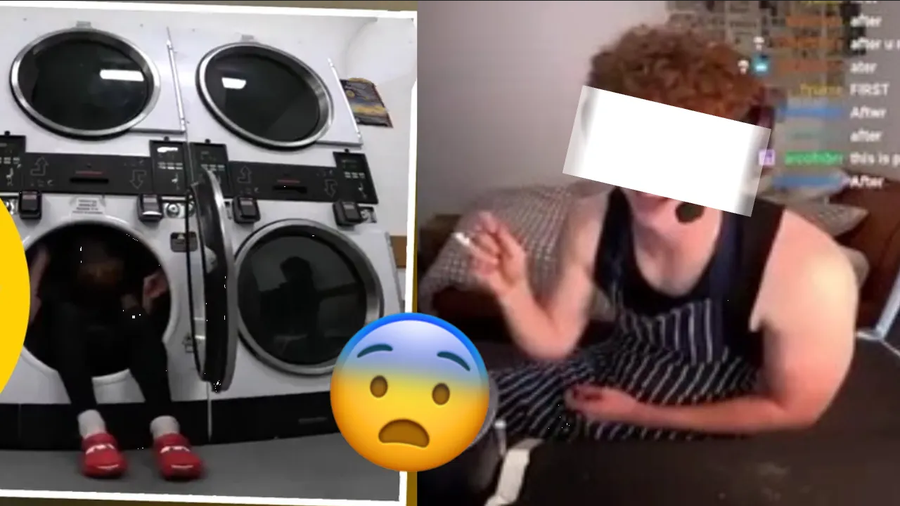 ¡Influencer casi muere en secadora! suplica ayuda tras quedar atrapado por reto viral