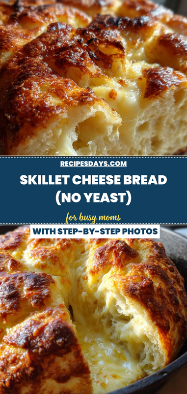 26 Skillet Cheese Bread (No Yeast)