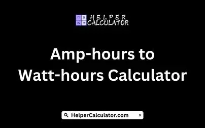 Amp-hours to Watt-hours Calculator