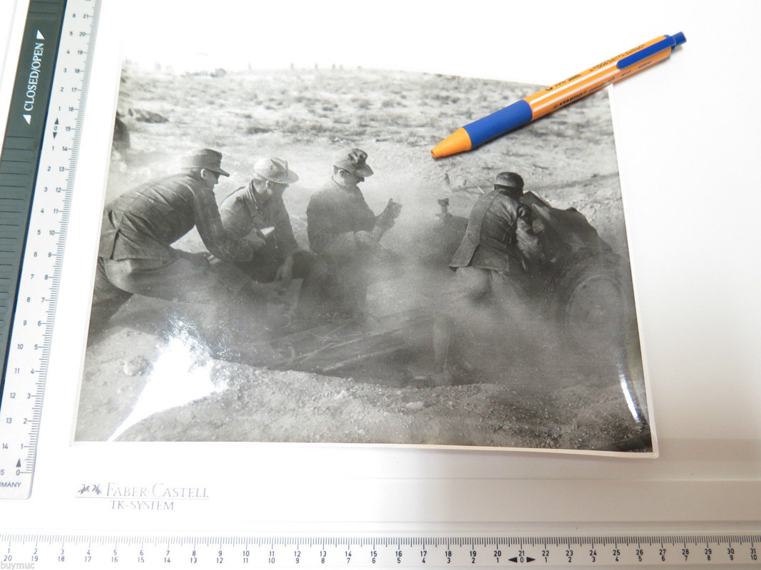 Foto XL Afrika Korps infanterie geschütz kampf vor tobruk