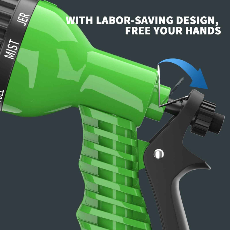Flexible Garden Hose with Adjustable Nozzle