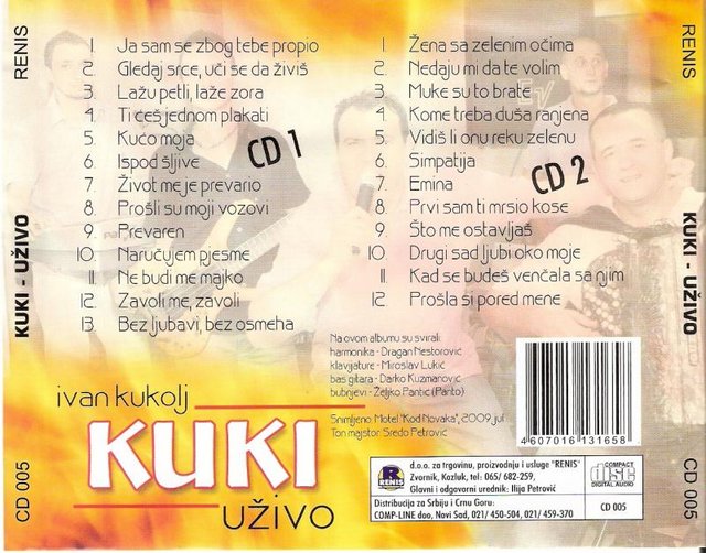 Ivan Kukolj Kuki - (CD1) - CD 2  2009 - Uzivo Najveci Hitovi Ivan-Kukolj-Kuki-2009-zadnja