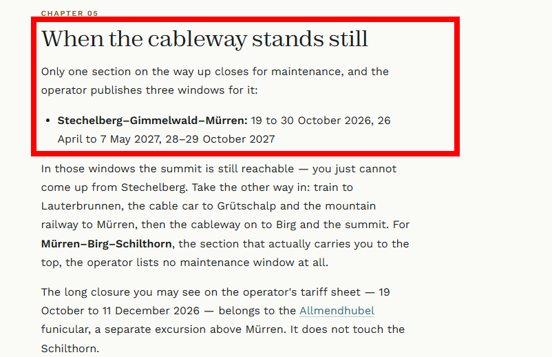 Stechelberg – Gimmelwald – Mürren - Accesos directos y obras ✈️ Foro Alemania, Austria, Suiza