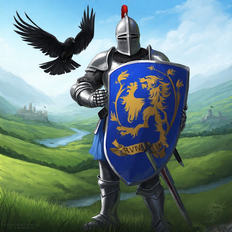 A-medieval-knight-in-shining-a-14
