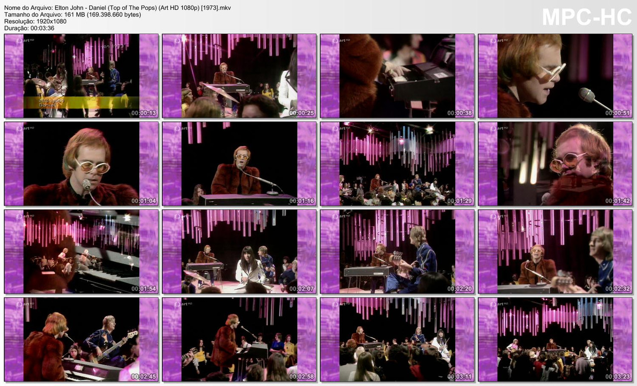 Elton John - Daniel (Top of The Pops) (Art HD 1080p) [1973]