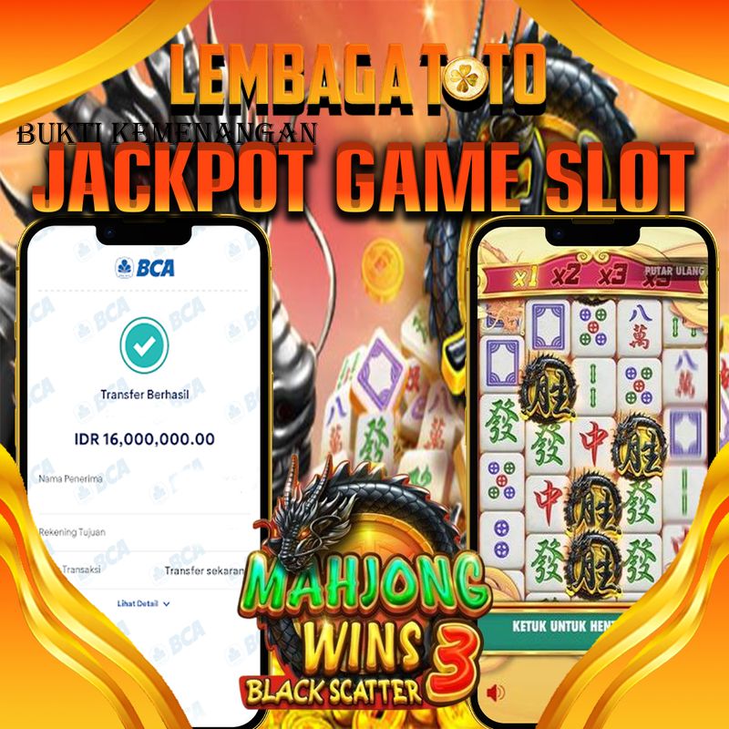 BUKTI JACKPOT 29 AGUSTUS LEMBAGATOTO MAHJONG WINS 3  Rp.16.000.000,- LUNAS