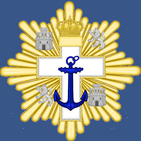 Gr-Cruz-da-Ordem-do-M-rito-Naval-com-destintivo-branco-da-Espanha