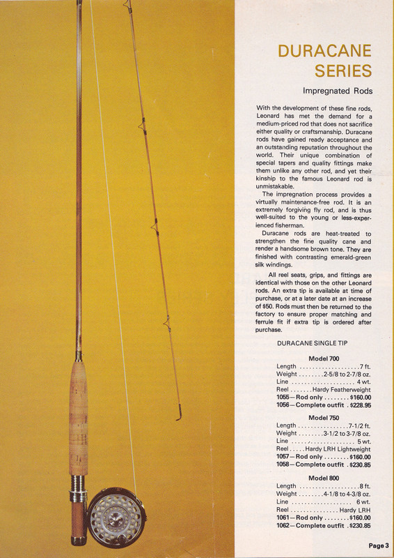 CATALOG - 1975 (supplement) H L LEONARD ROD CO (Duracane)
