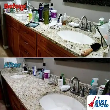 Before and after cleaning 1