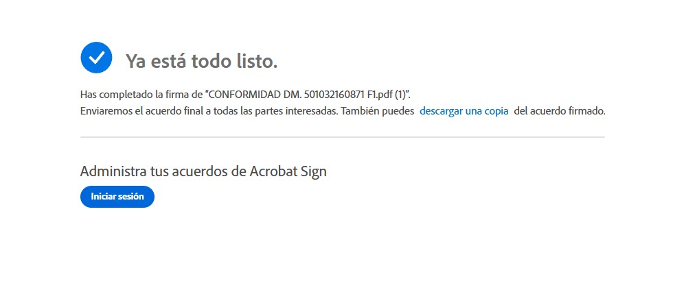 Paso 4: Confirmación