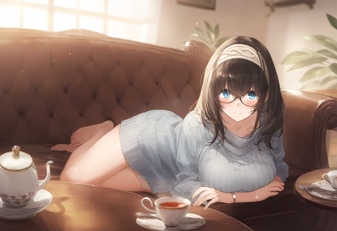 1girl, sagisawa fumika , artistcg, depth of field, shiny skin, blush,lying on th s-877560782
