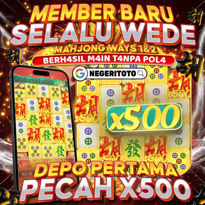NEGERITOTO > Situs Toto Togel 4D & Slot Mahjong Deposit Qris Terpercaya Paling Gacor