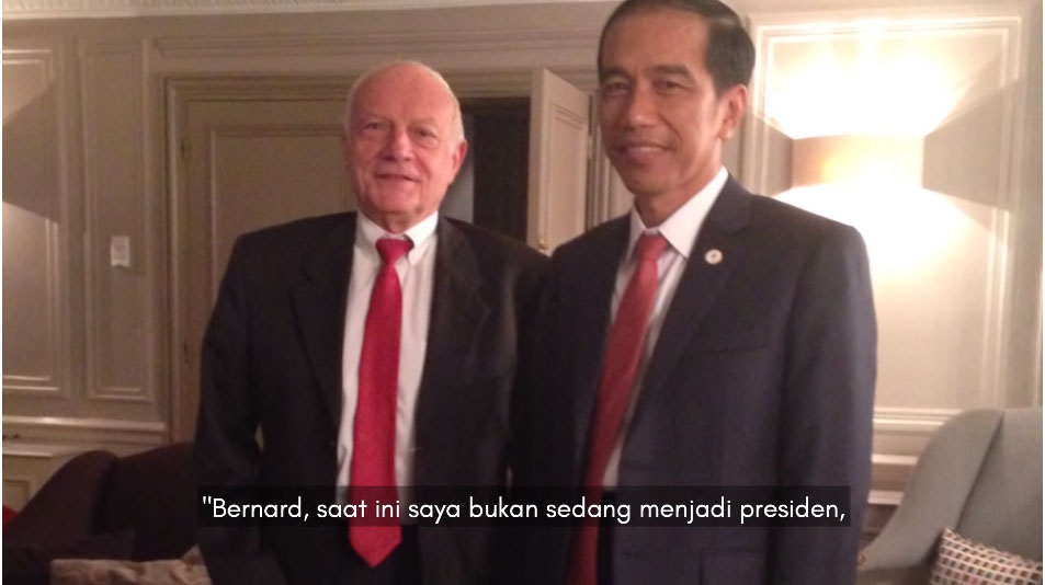 Bernard Chene dan Presiden Jokowi