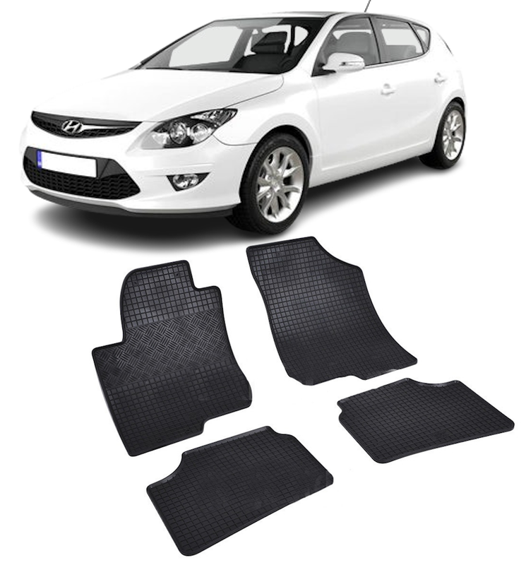 Set 4 covorase Hyundai I30 2007-2012, din cauciuc 100%, compatibile cu autoturismul HYUNDAI i30