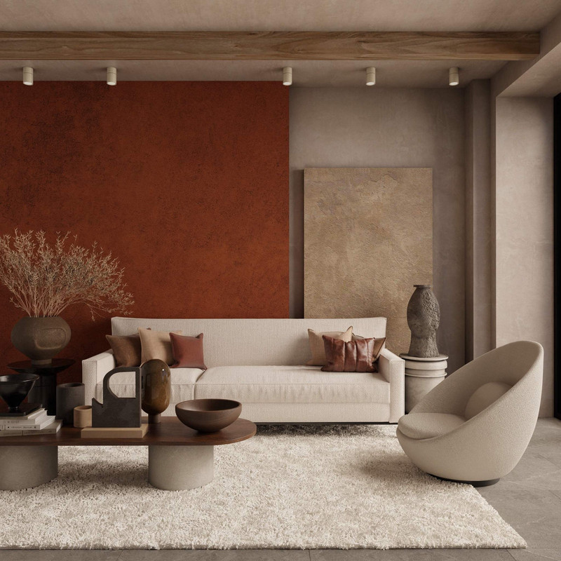 Living room with art and classic interior character