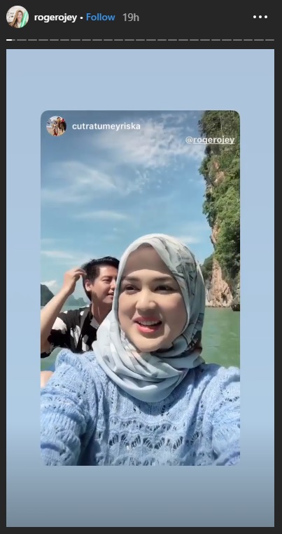Cut Meyriska dan Roger Danuarta keliling James Bond Island naik cano