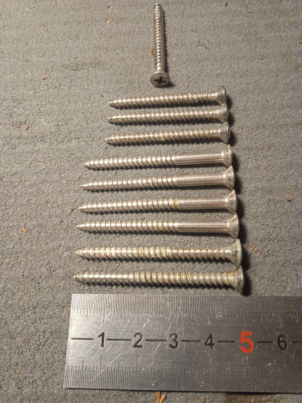1950s - 70s Fender Neck Screws-1