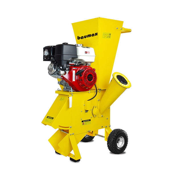 Compost shredder machine used to break down the leaves