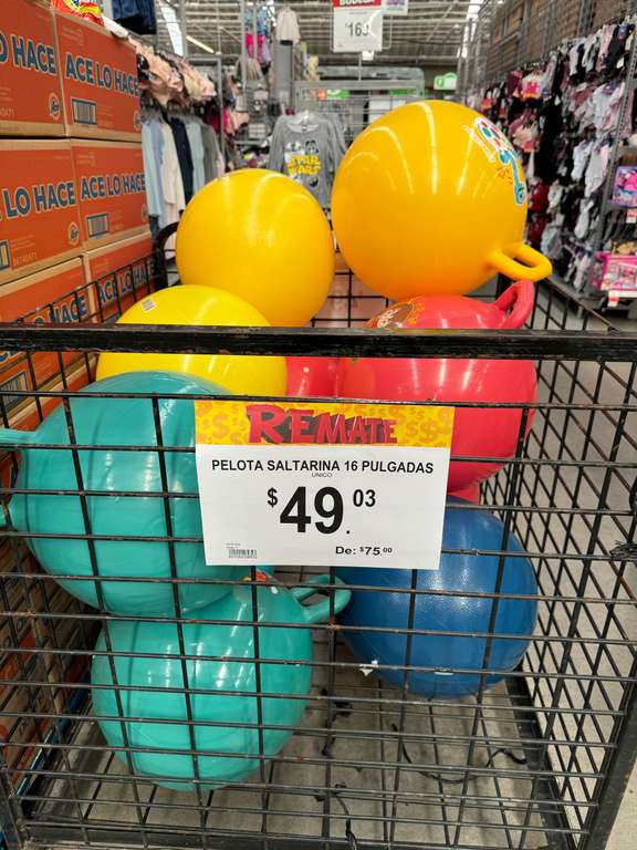 Pelota para niños, Bodega Aurrerá 
