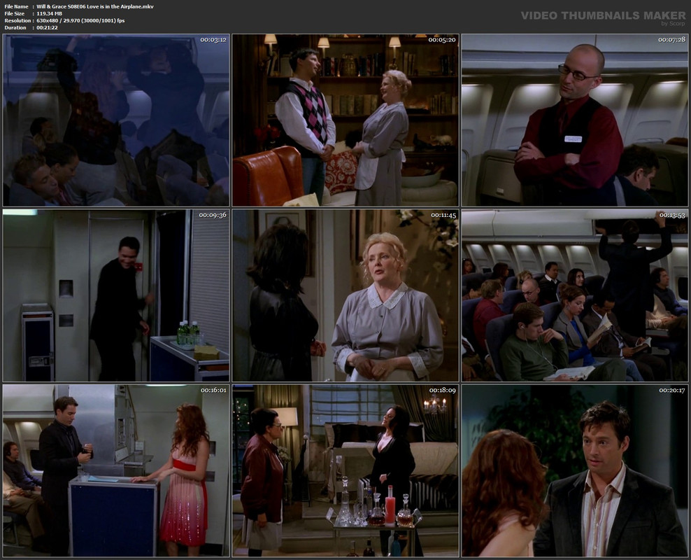 Will & Grace S08E06 Love is in the Airplane.mkv