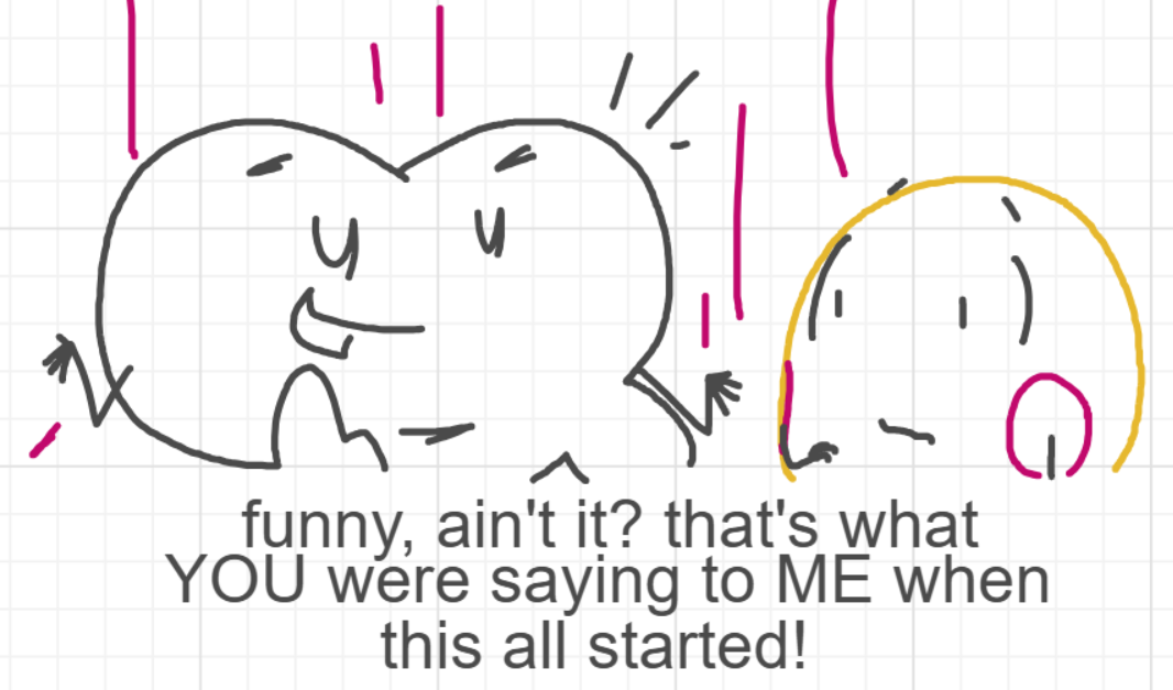 A panel from The Prime Number Few, episode eight of the Board Boards object show by Furretwalk/WalkingFurret.
