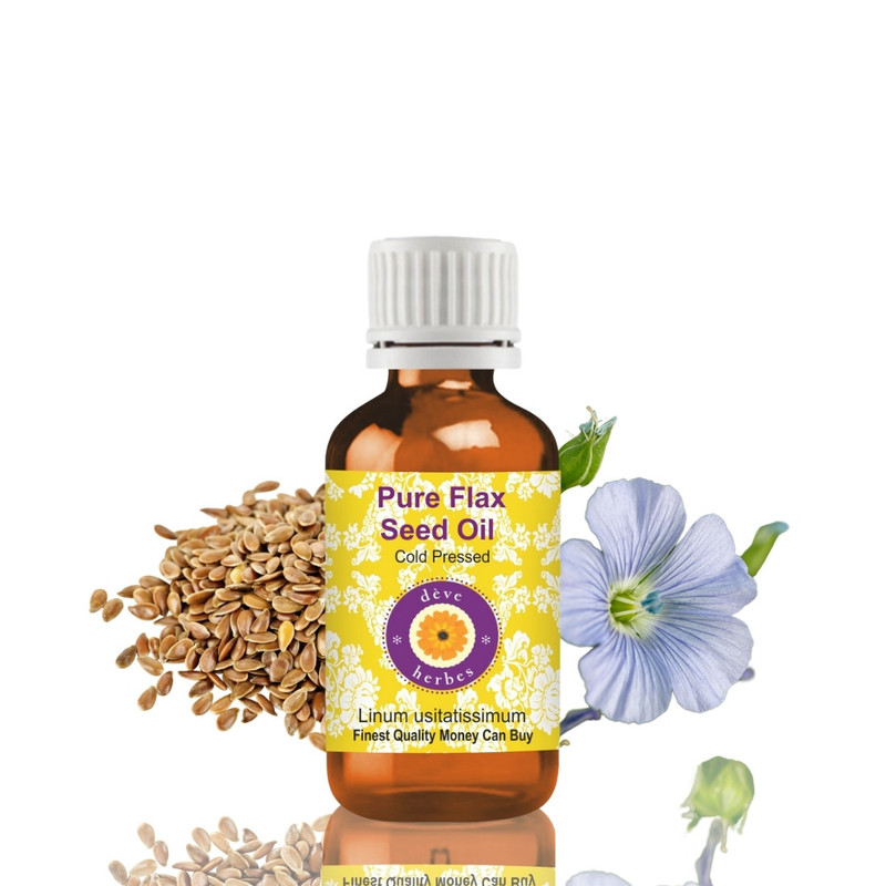 Flax Seed Oil(Linum usitatissimum)100% Pure Cold Pressed for Skin Hair & Massage