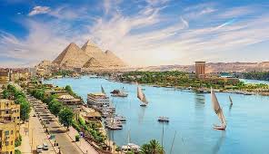 The Nile River at Sunset