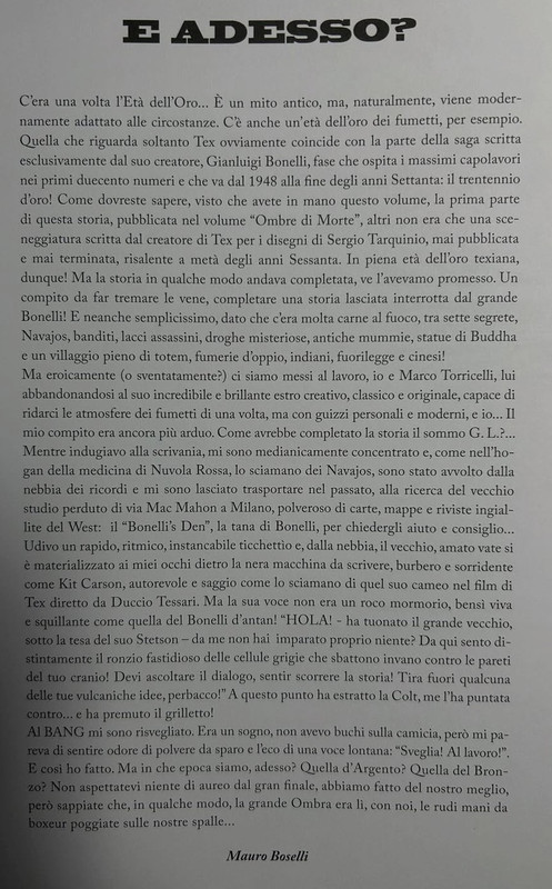 I Seguaci dell Abisso a conclusao que Mauro Boselli e Marco Torricelli deram a historia incompleta d